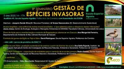 Agrária de Coimbra promove 8.º Seminário “Gestão de Espécies Invasoras”