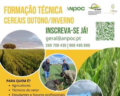 Inscrições abertas para Formação Técnica para a Produção de Cereais