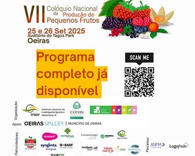 Programa completo do VII Colóquio Nacional da Produção de Pequenos Frutos já está disponível