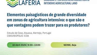 Beja recebe workshop sobre elementos paisagísticos em zonas de agricultura intensiva